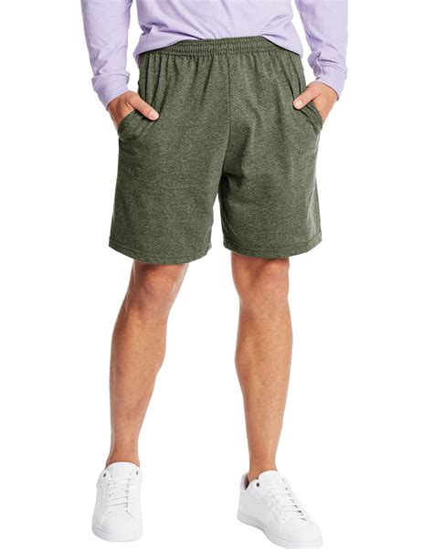 hanes men's cotton shorts|hanes men's shorts with pockets.